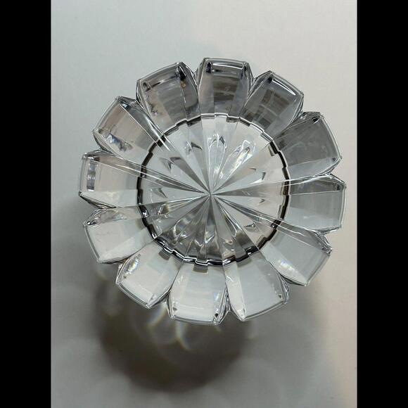 Vintage Mikasa Slovenia Perfume Bottle 5” Cut Glass Crystal Bottle With Stopper - Picture 5 of 9